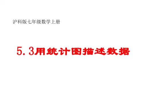 沪科版七年级数学上册第五章5.3用统计图描述数据 (共38张PPT)