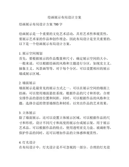 绘画展示布局设计方案