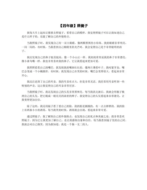 【四年级】照镜子