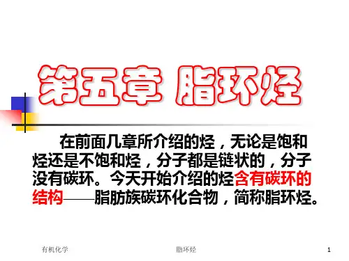 第五章 脂环烃