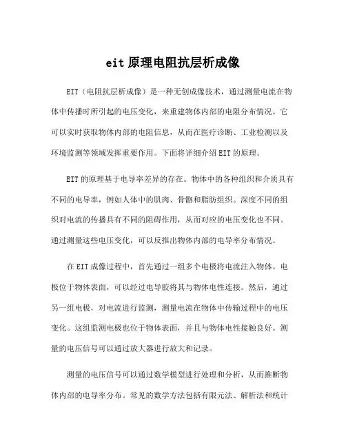 eit原理电阻抗层析成像