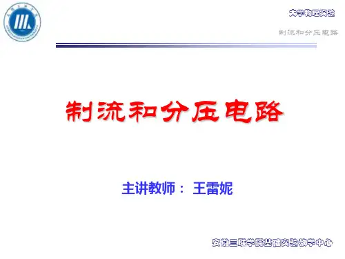 制流和分压电路