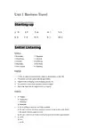 商务英语听说PPT  参考答案 Unit 1 Business Travel