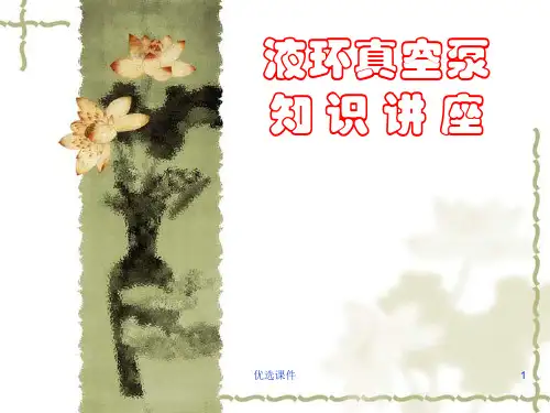 液环式真空泵(水环)培训知识(培训内容)