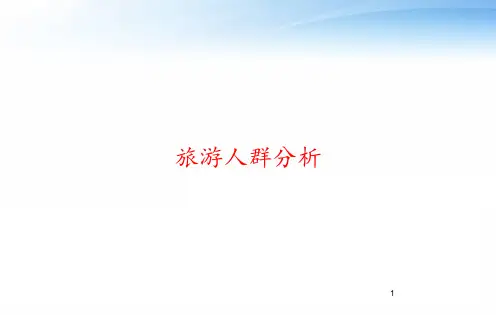 旅游人群分析 ppt课件