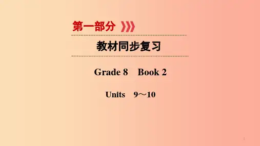 贵阳专用2019中考英语总复习第1部分教材同步复习Grade8book2Units9_10课件
