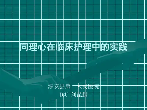 同理心在临床护理中的实践PPT