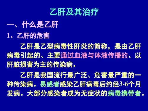 乙肝及其治疗