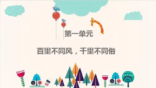 六年级下册语文课件-第一、二单元知识点思维导图整理 人教部编版版PPT