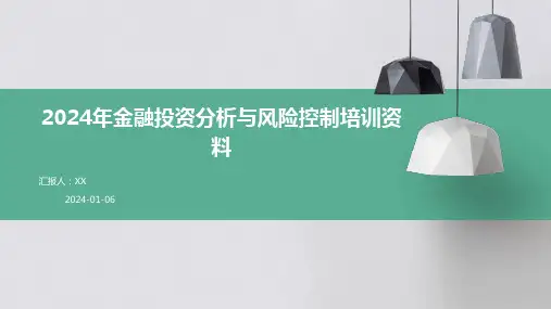 2024年金融投资分析与风险控制培训资料