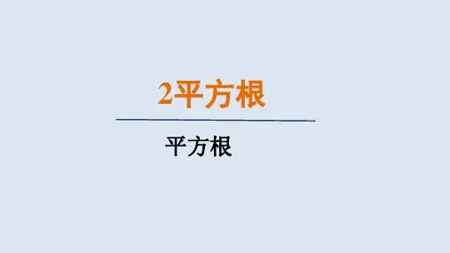 2.2.2平方根(课件)北师大版数学八年级上册
