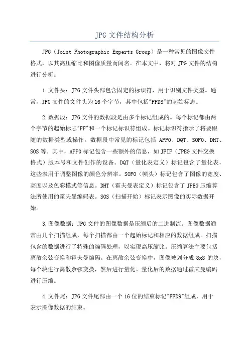 JPG文件结构分析
