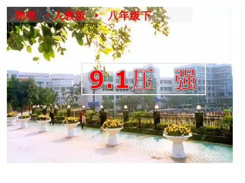 人教版八年级物理下第九章9.1压强教学课件 (共20张PPT)