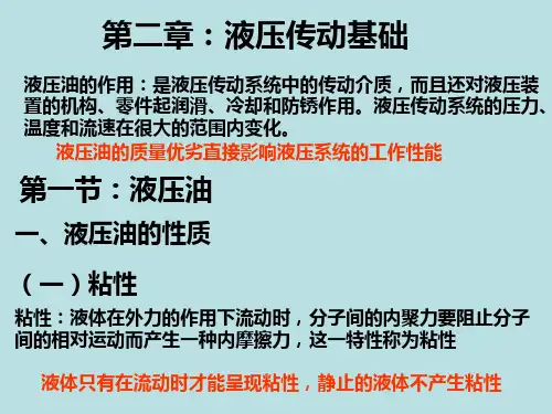 液压传动教案第二章