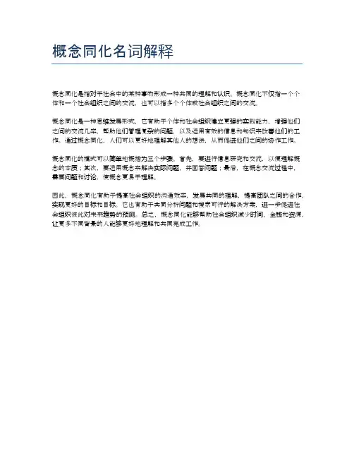 概念同化名词解释