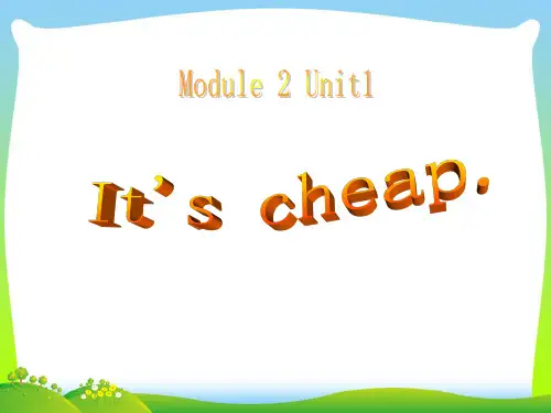 外研版四年级英语下册Module2unit1it'scheap课件3