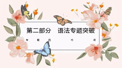 2024年福建省仁爱版中考英语二轮复习课件专题4 代词
