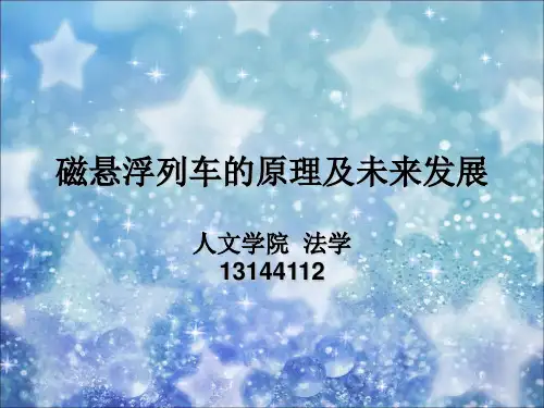 磁悬浮列车原理及未来发展.