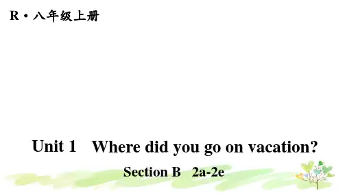 人教八年级上册英语第4课时(Section B 2a-2e)