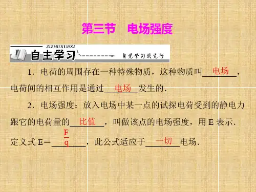 高中物理 第一章 电场  电场强度课件 粤教版选修