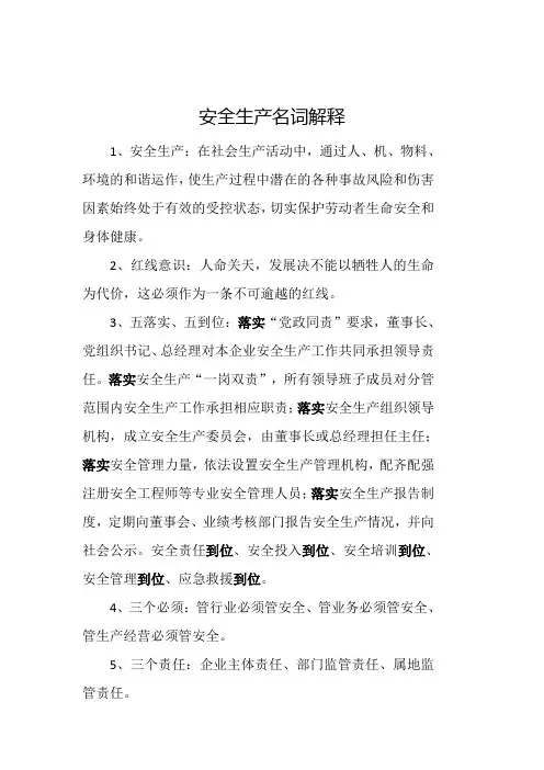 安全名词解释