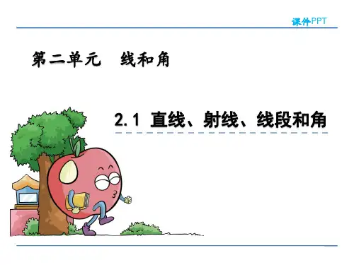 青岛版四年级数学上册第二单元《线和角》课件