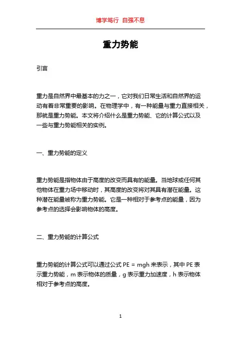 重力势能_精品文档