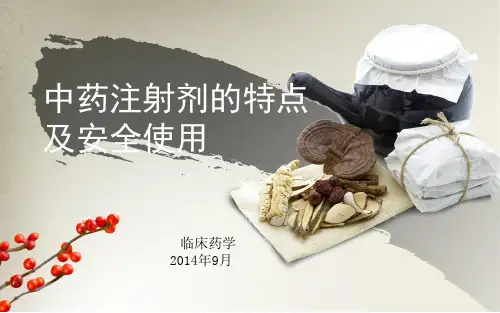 中药注射剂PPT课件