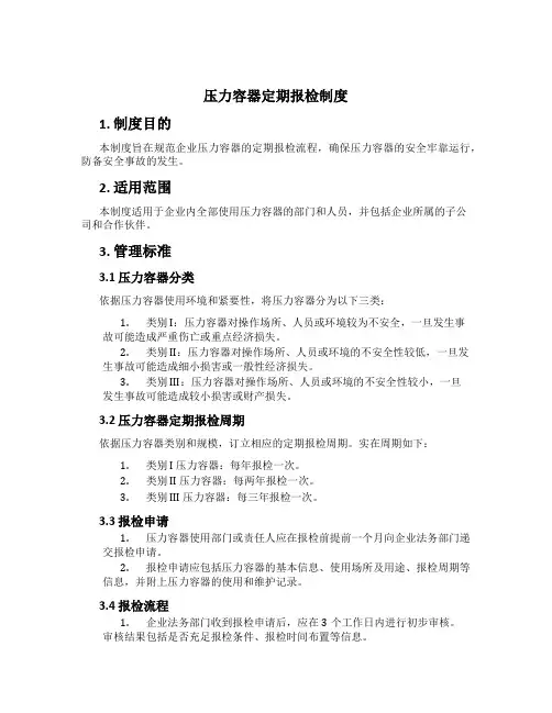 压力容器定期报检制度[1]