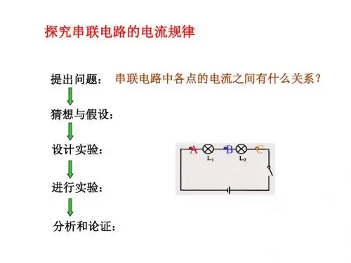 串并联电路的电流特点(实验课)