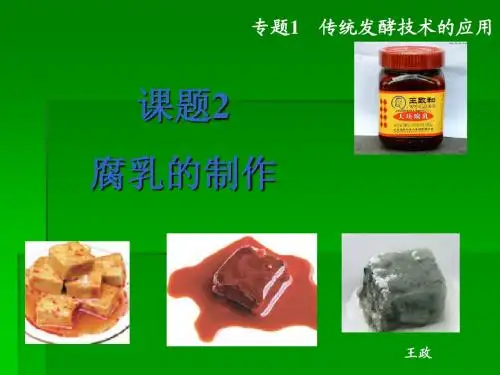 高中生物选修一1.2_腐乳的制作