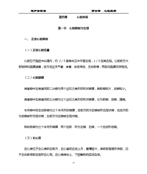 第4章 超声心动图