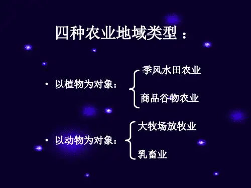以种植业为主的农业地域类型1