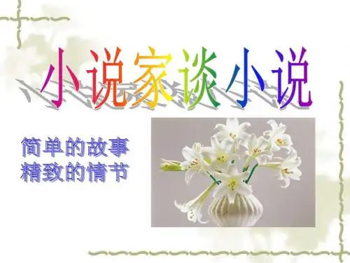 小说家谈小说-PPT精品教学课件3