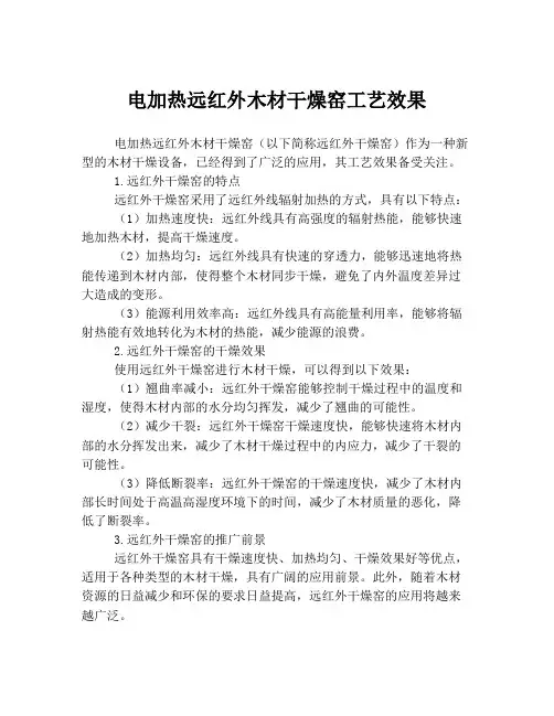 电加热远红外木材干燥窑工艺效果