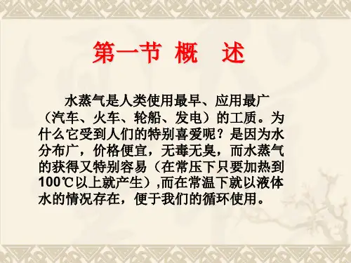 水的定压汽化过程与水蒸气的热力过程(ppt 30页)