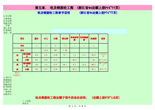 浙江省94定额