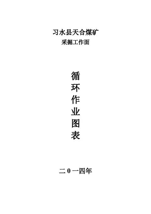 采掘工作面循环作业图表