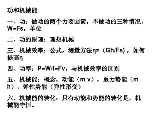 九年级物理功和机械效率(PPT)2-1