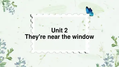 U2  (课件)教科版(广州)英语四年级上册