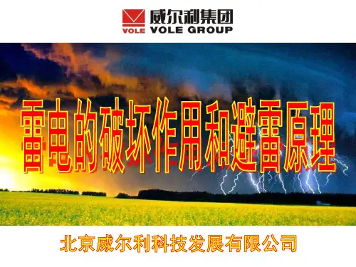 雷电的破坏作用和避雷原理
