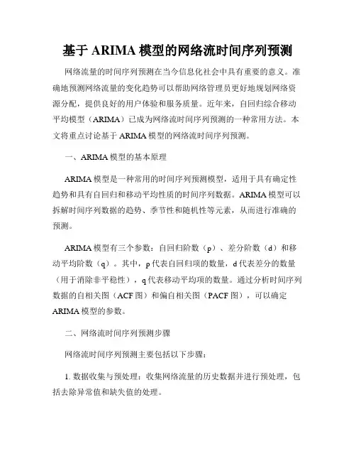 基于ARIMA模型的网络流时间序列预测