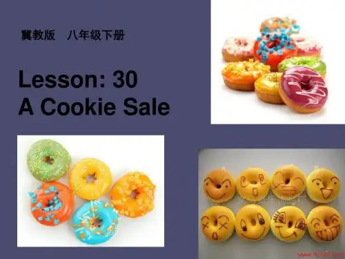 八年级英语下册 Unit 5 Lesson 30 A Cookie Sale课件 (新版)冀教版