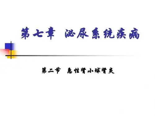 急性肾小球肾炎