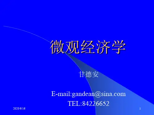 第六章完全竞争的市场理论