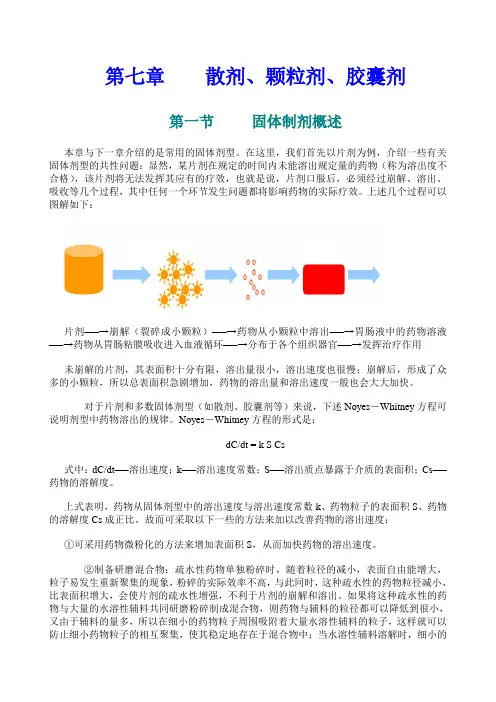 药剂学电子书第五版(第七章 散剂)