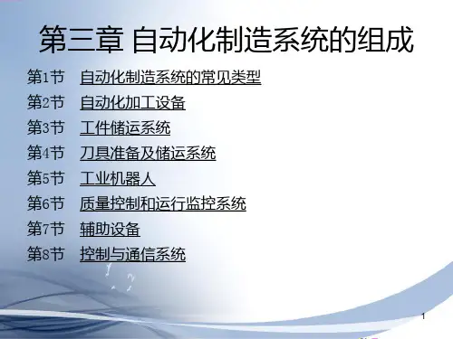 第三章自动化制造系统的组成介绍PPT课件