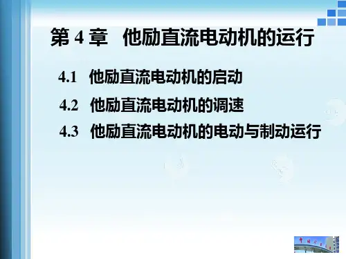4 他励直流电动机的运行