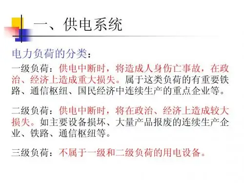 建筑设备ppt12 电力供配电系统