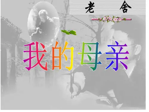 经典课件老舍我的母亲